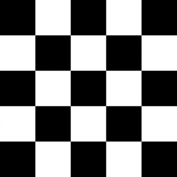 dekorplast med svartvitt rutigt schackmönster