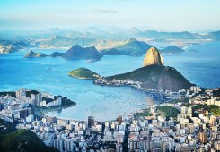 Utsikt över Rio som fondtapet