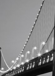 Foto tapet med San Fransisco skyline och bro