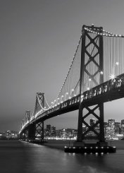 Fondtapet med bron i San Fransisco
