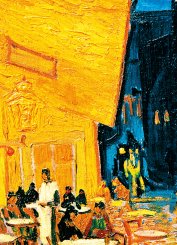Målning av Van Gogh - Café på kvällen