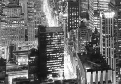 New York fototapet i svart och vitt