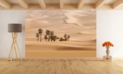 Fototapet med sand dyner från öknen i beige färger från Wiizi
