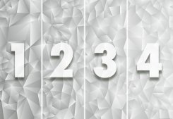 3D Triangles White