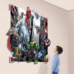 3D pop out Avengers från Walltastic