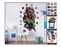 Inred med Marvel Avengers Stickers från Walltastic