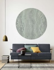 Rund wall sticker - Green Marble