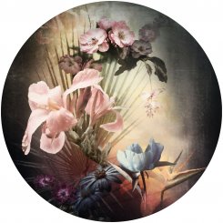 Rund wall sticker - Flemish Flowers
