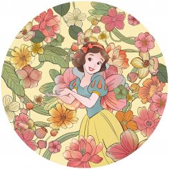 Rund wall sticker - Disney Snow White