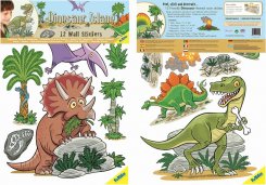 Väggdekor - Glada dinosaurier