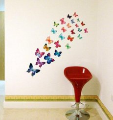 Väggdekor - Fjärilar 26 st fantastiska