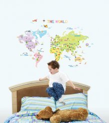 Världskarta för barn