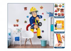 Brandman Sam som väggdekor i barnrummet