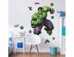 Stor väggdekor med Hulk från Avengers och Walltastic