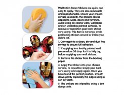 Instruktioner för att sätta upp Iron Man från Walltastic