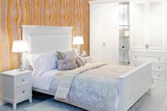 Dekorplast - 90 x 300 cm - Lila & orange marmor