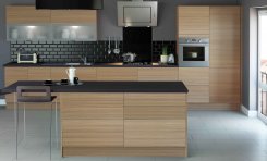 Dekorplast - 90 x 300 cm - Guld med linjer