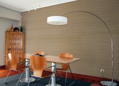 Dekorplast - 90 x 300 cm - Guld med linjer