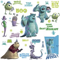 Väggdekaler med Mike och Sully från Monsters Inc för barnrum