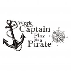 Piratskepp (med barnets namn!)