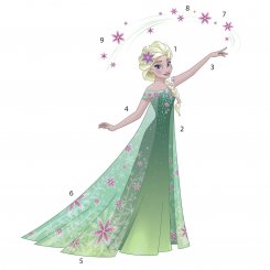 Frozen Elsa sticker från Disneyfilmen