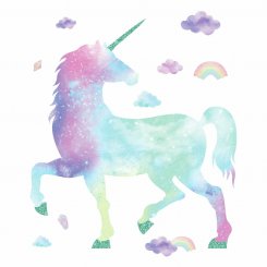 sticker unicorn galaxy