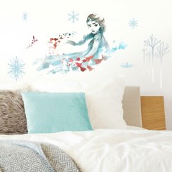 väggdekor frozen frost elsa vattenfärg