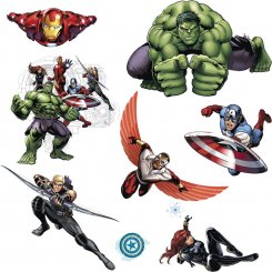 Marvel Avengers väggdekor Hulk Captain America
