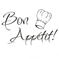Väggtext Bon Appétit!