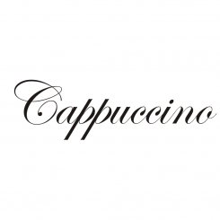 Väggtext väggord Cappuccino