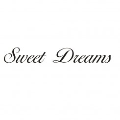 Väggtext väggord sweet dreams