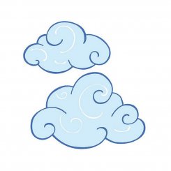 Wallies - Swirly clouds