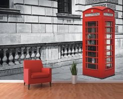 Fototapet (360x253 cm) London telefonkiosk
