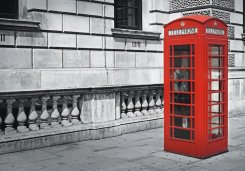 Fototapet (360x253 cm) London telefonkiosk