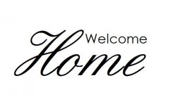 Väggtext - Welcome Home