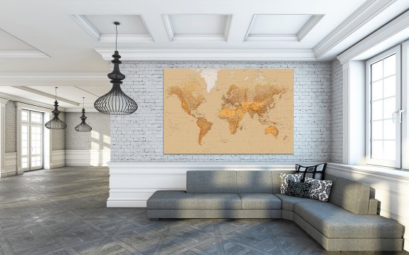 W+G fototapet Map of the world