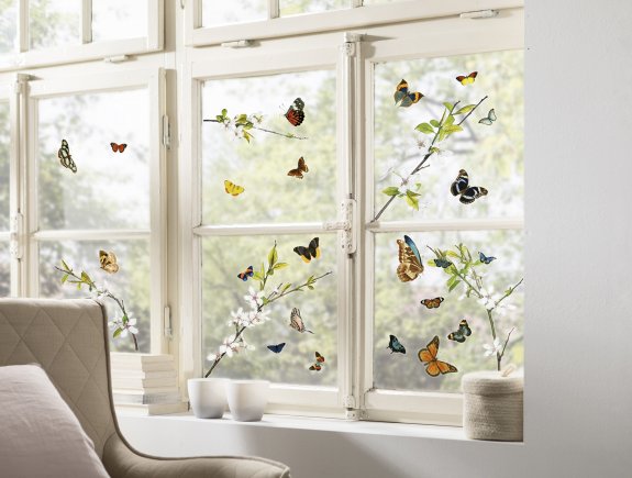 fönsterdekor fjärilar