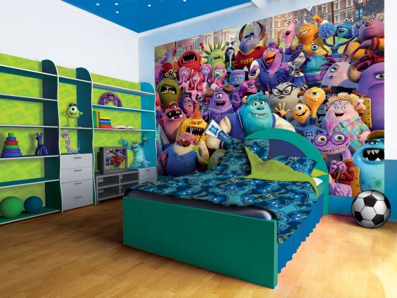 monsters inc fondtapet för barn