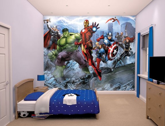 barntapet för barnrum walltastic Avengers