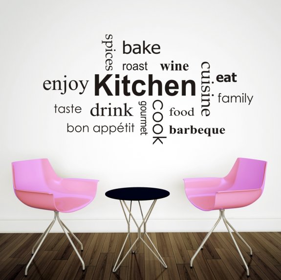 Väggtext Kitchen
