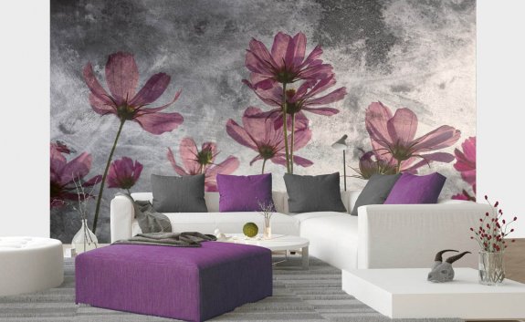 Violet Flower Abstract