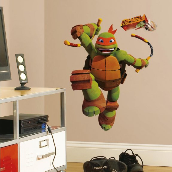 Väggdekal med Michelangelo från teenage mutant ninja turtles