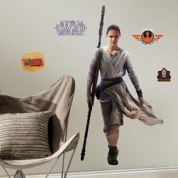 Rey från star wars som väggdekor