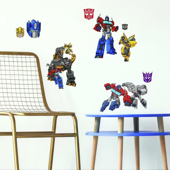 transformers väggdekor i barnrum