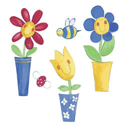 Wallies - Silly Flower Pots