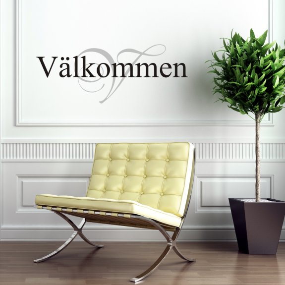 Väggtext Välkommen