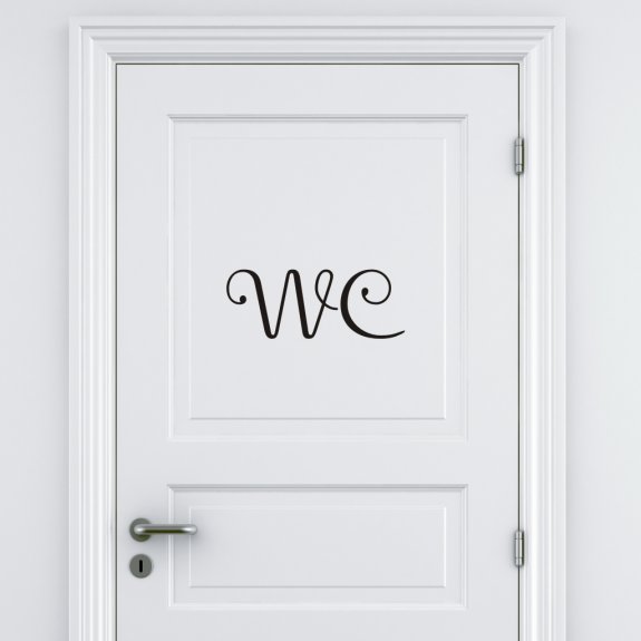 Väggtext WC